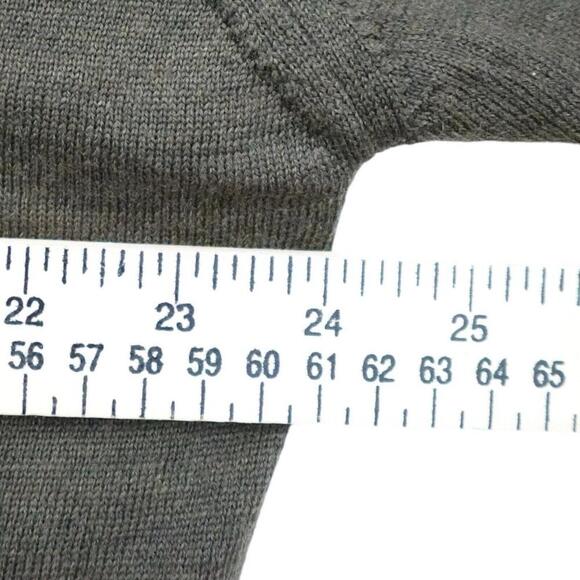 Pronto Uomo Sweater Mens XL Chocolate Brown Pure Virgin Wool Collared 1/4 Button - Picture 3 of 6